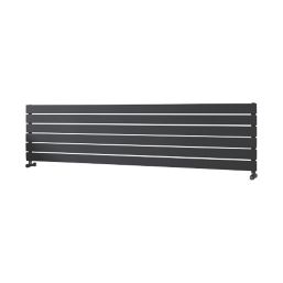 Ximax Oceanus 445mm x 1800mm 3017BTU Anthracite Horizontal Designer Radiator