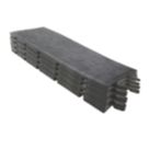 COBA Tough Deck Non-Slip Interlocking Decking (Female Ramped Edges)  Black 0.48m x 0.18m 4 Pack