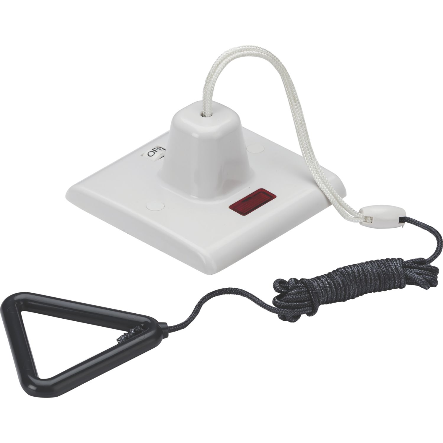Knightsbridge Part M 50A 1-Way Pull Cord Switch White with Neon (929YA)