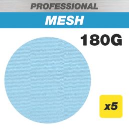 Trend Pro Mesh AB/125/180P 180 Grit Mesh Multi-Material Random Orbital Sanding Discs 125mm 5 Pack
