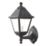 Essentials Varennes Outdoor LED Solar Wall Light With PIR Sensor Black 500lm