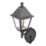 Essentials Varennes Outdoor LED Solar Wall Light With PIR Sensor Black 500lm