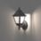 Essentials Varennes Outdoor LED Solar Wall Light With PIR Sensor Black 500lm