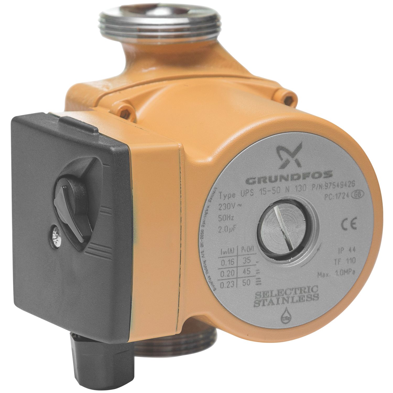 Grundfos UPS 15-50N Traditional Secondary Hot Water Circulator 230V (930FH)