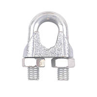 Diall M5 Rope Clip Zinc-Plated 10 Pack