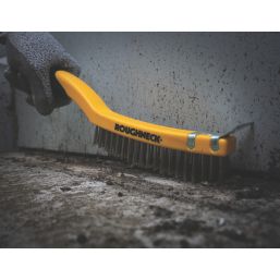 Roughneck Soft-Grip Stainless Steel Wire Brush