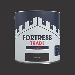 Fortress Trade  Gloss Black Trim Paint 2.5Ltr
