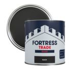 Fortress Trade 2.5Ltr Black Gloss Water-Based Trim Paint