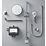 Mira Activate HP/Combi Ceiling-Fed Dual Outlet Chrome Thermostatic Digital Mixer Shower