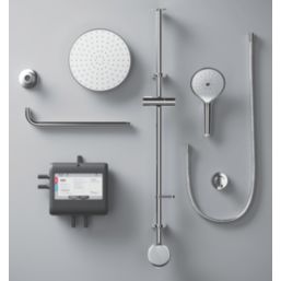 Mira Activate with ColdBoost HP/Combi Ceiling-Fed Dual Outlet Chrome Thermostatic Digital Mixer Shower