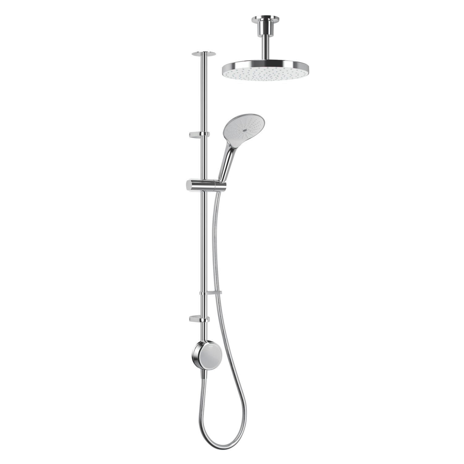 Mira Activate with ColdBoost HP/Combi Ceiling-Fed Dual Outlet Chrome Thermostatic Digital Mixer Shower (930KJ)