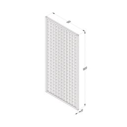 Forest Premium Framed Softwood Rectangular Garden Trellis 3' x 6' 10 Pack