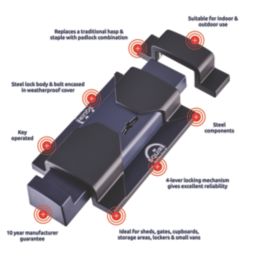 Squire  Steel Locking Bolt 113mm Blue