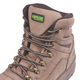 Apache Nelson Size 9  Stone  Steel Toe Cap Safety Boots