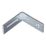 Essentials Adjustable Corner Brackets Silver 60mm x 60mm x 20mm 10 Pack