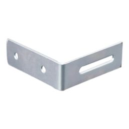 Essentials Adjustable Corner Brackets Silver 60mm x 60mm x 20mm 10 Pack