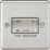 Knightsbridge  10AX 1-Gang TP Fan Isolator Switch Brushed Chrome