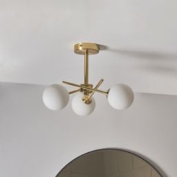 Spa Lindos Light Fitting Brass