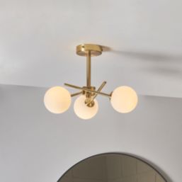 Spa Lindos Light Fitting Brass