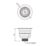 Top-Fix Kitchen Strainer Waste Chrome 90mm