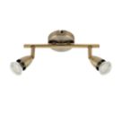 Saxby Amalfi Bar 2-Light Spotlight Antique Brass