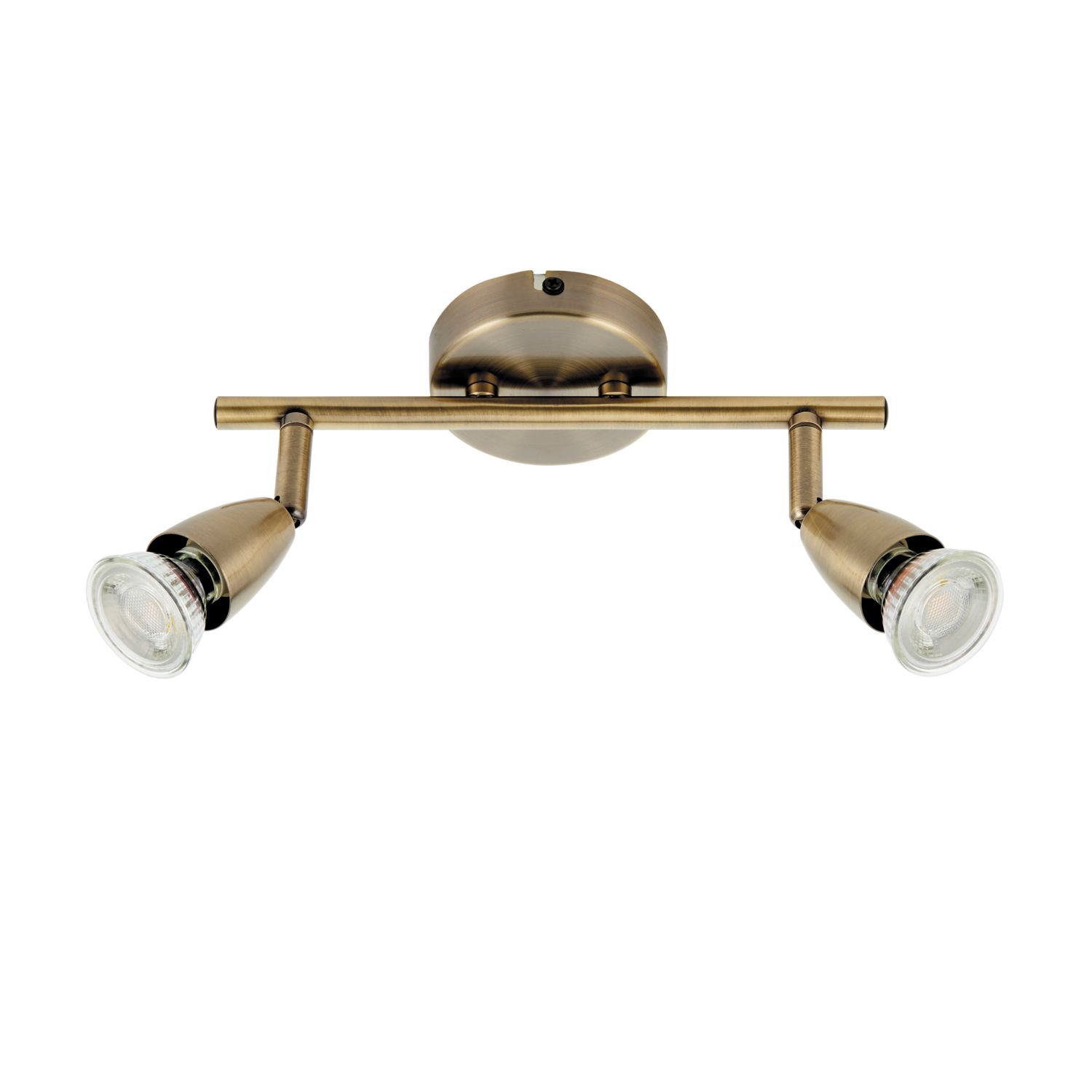 Saxby Amalfi Bar 2-Light Spotlight Antique Brass (930VX)