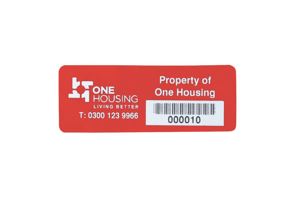 Asset Protect Asset Tags Red 19mm x 38mm 100 Pack - Screwfix