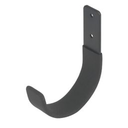 Smith & Locke Heavy Duty Anti-Slip Flat Storage Hook Black 120 x 100mm