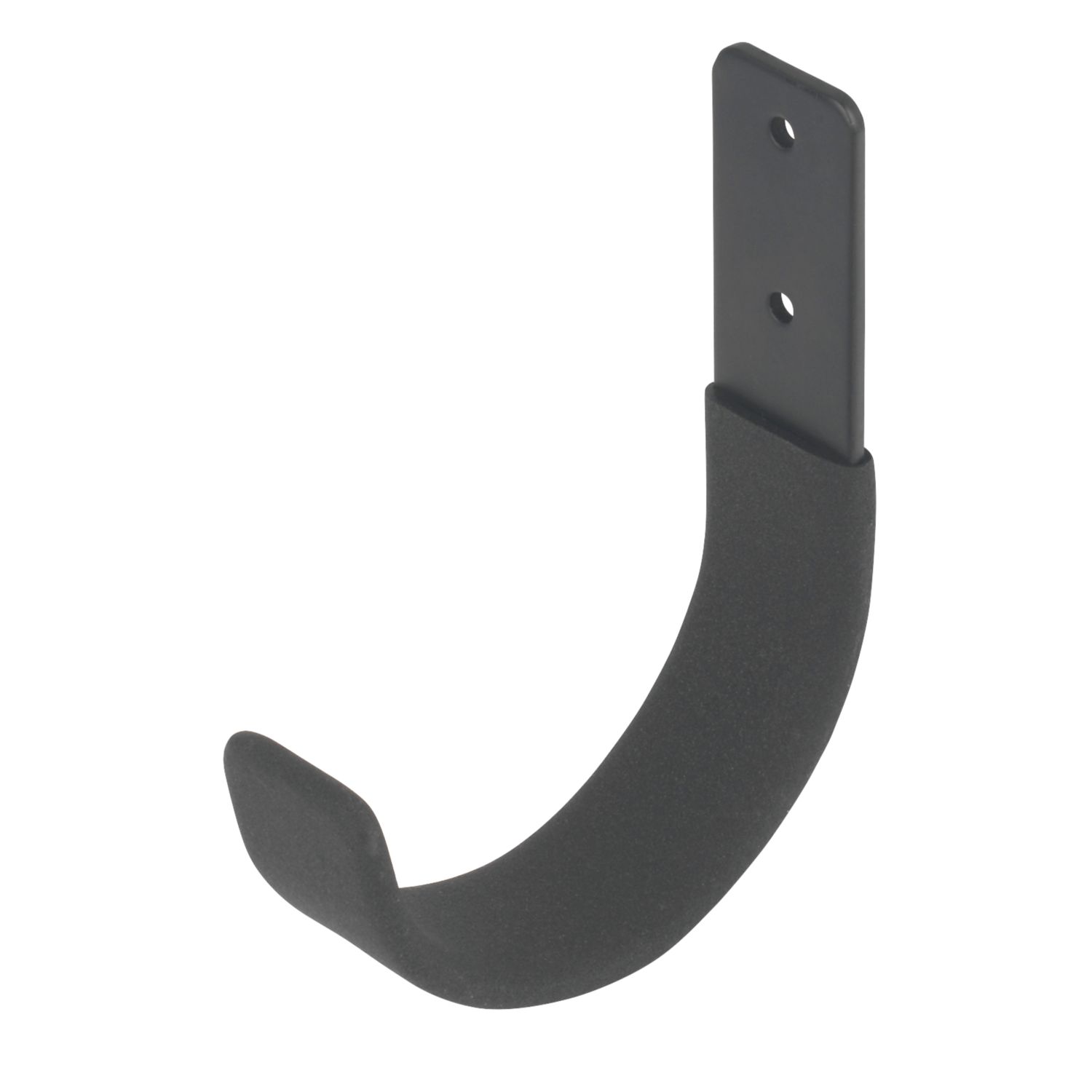 Smith & Locke Heavy Duty Anti-Slip Flat Storage Hook Black 120 x 100mm (9318J)