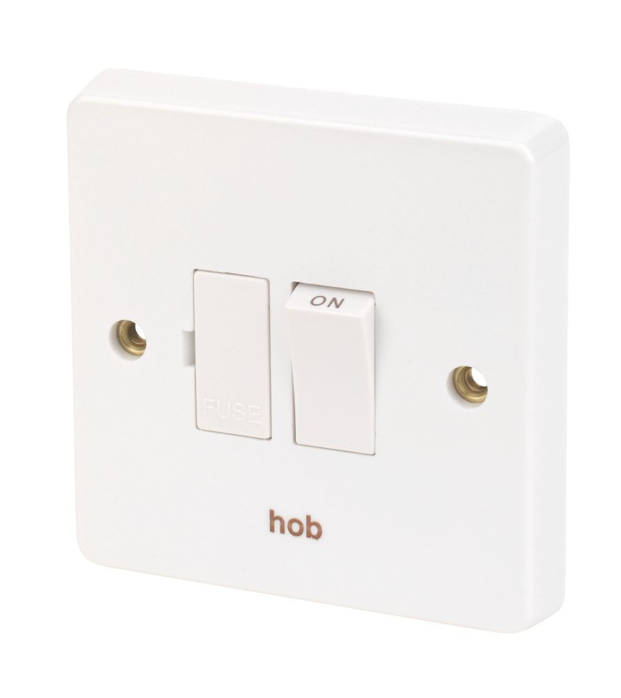Crabtree Capital 13A Switched Hob Fused Spur  White