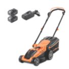 LawnMaster CLMF2437G-01 24V 2 x 4.0Ah Lithium MX Brushless Cordless 37cm Rotary Lawn Mower