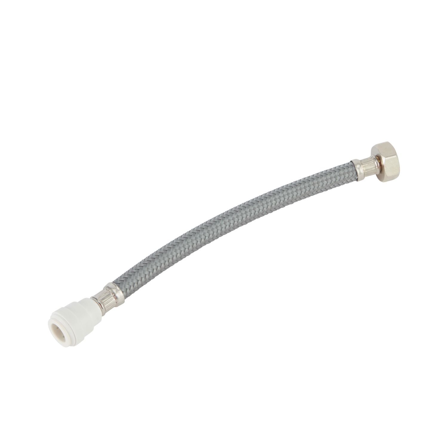 Flomasta Push-Fit EPDM Straight Flexible Hose 15mm x 3/4" x 300mm (931FA)