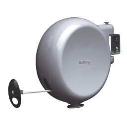 Minky 1 Line 15m Grey Retractable Washing Line