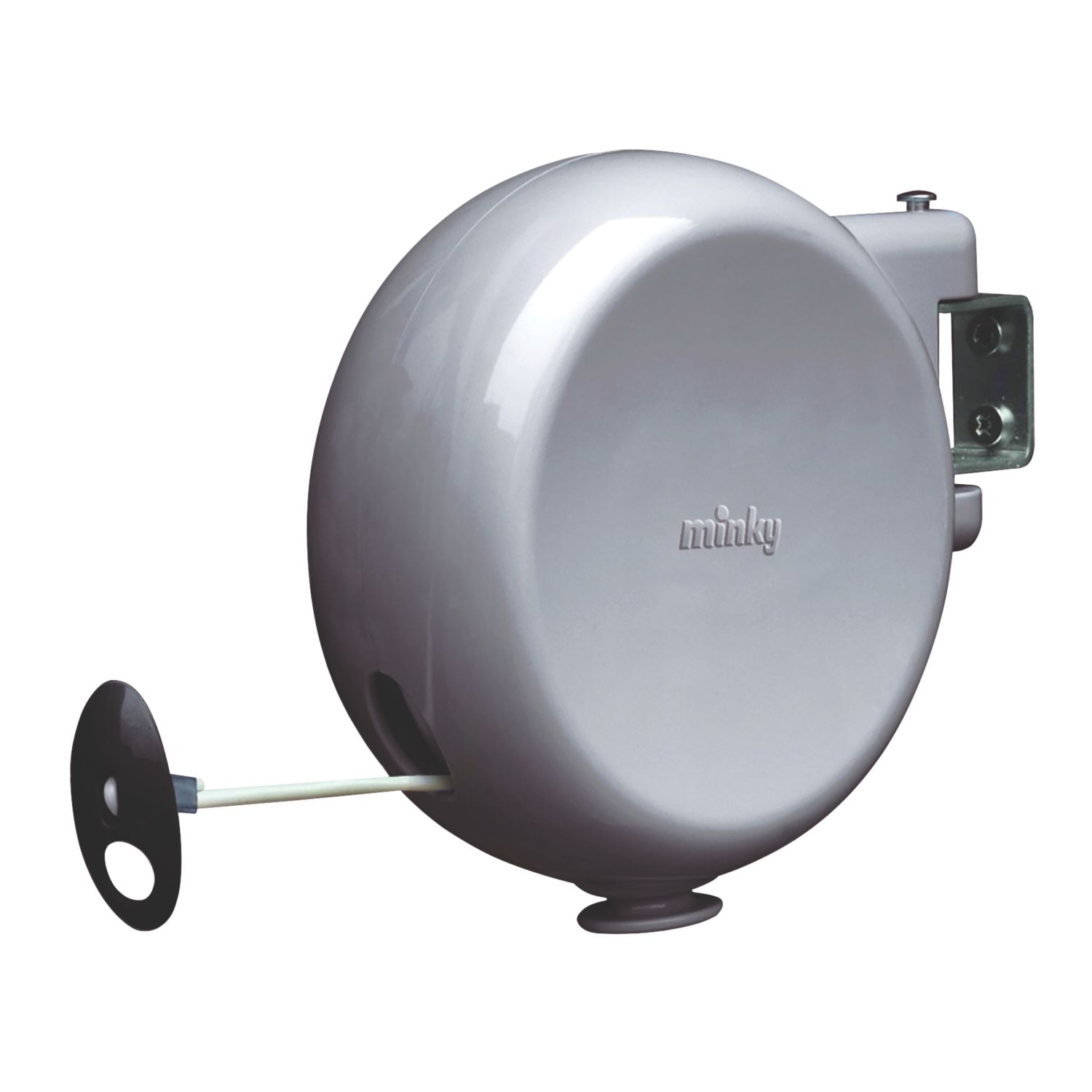 Minky 1 Line 15m Grey Retractable Washing Line (931FV)