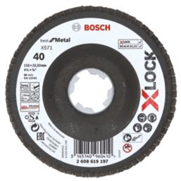 Bosch  X-Lock Metal 40 Grit Flap Disc 115mm (4 1/2")