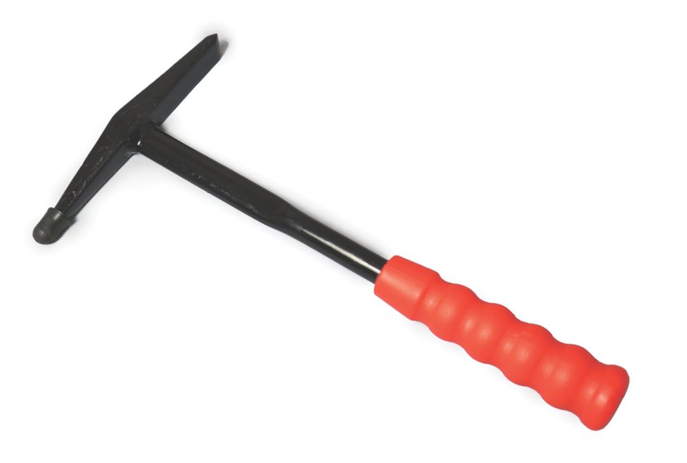 Deke Home Welding Chipping Hammer with Coil Spring Handle, Cone and  Vertical + 4 row Wire
