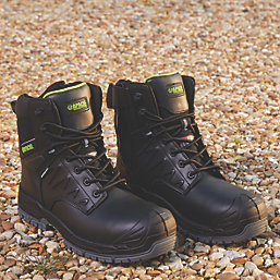 Apache Chilliwack Metal Free  Lace & Zip Safety Boots Black Size 6