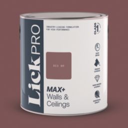 LickPro Max+ 2.5Ltr Red 06 Matt Emulsion  Paint