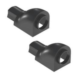 D-Line Mini Trunking Circular Adaptors 30mm x 15mm 2 Pack