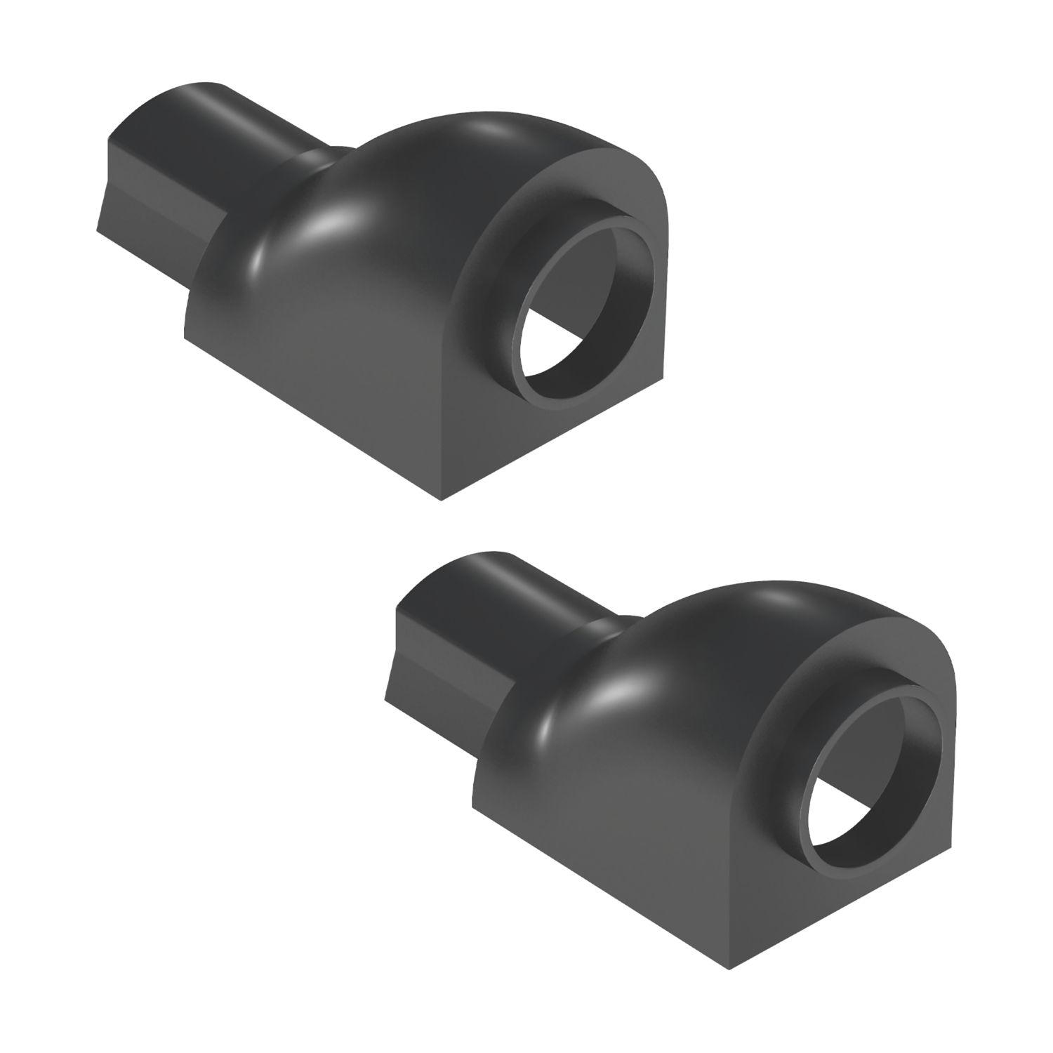 D-Line Mini Trunking Circular Adaptors 30mm x 15mm 2 Pack (931KU)