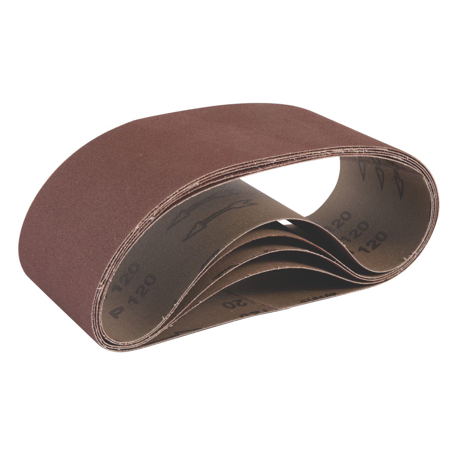 Titan 120 Grit Multi-Material Sanding Belts 610mm x 100mm 5 Pack (931PG)