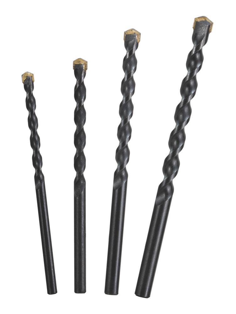 Titan Tile Drill Bits 4 Piece Set - Screwfix