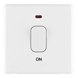 Arlec  50A 1-Gang DP Control Switch White with Neon with Colour-Matched Inserts