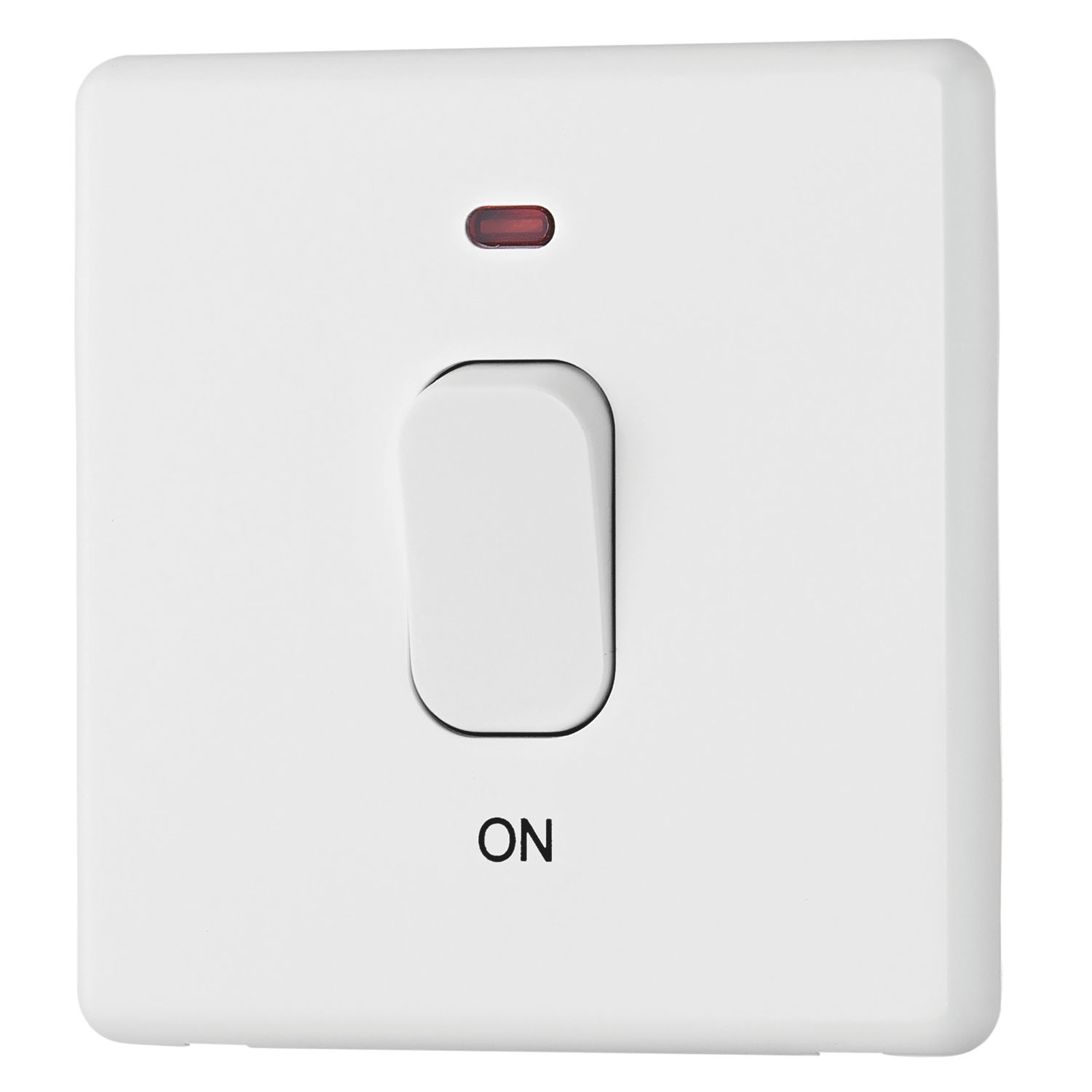 Arlec 50A 1-Gang DP Control Switch White with Neon with Colour-Matched Inserts (931RU)