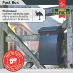 Burg-Wachter Swing Post Box Anthracite Painted Finish