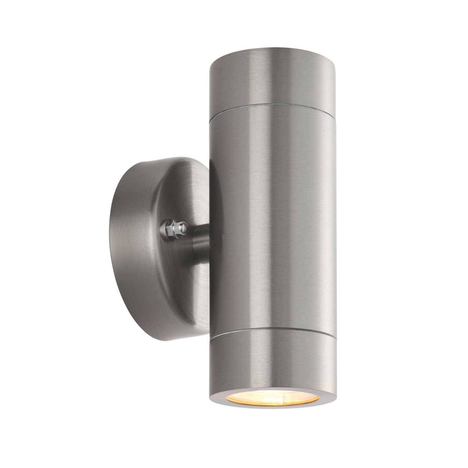 Saxby Palin Outdoor Twin Up/Down Wall Light Brushed Stainless Steel (931VY)