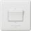Knightsbridge Curved Edge 10A 1-Gang 3-Pole Fan Isolator Switch White