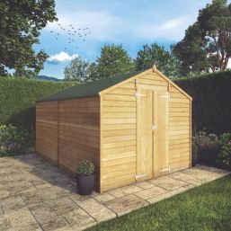 Mercia Value Windowless 7' 6" x 11' 6" (Nominal) Apex Overlap Timber Shed