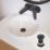 Flomasta Slotted Pop Up Basin Waste Matt Black 66mm