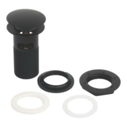 Flomasta Slotted Pop Up Basin Waste Matt Black 66mm